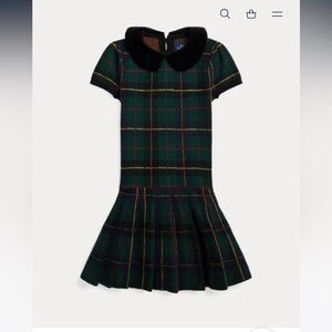 ralph lauren kids Plaid Wool Plaid Sweater Dress Girls 3T